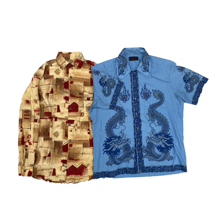 10KG Vintage Printed Shirts Mix