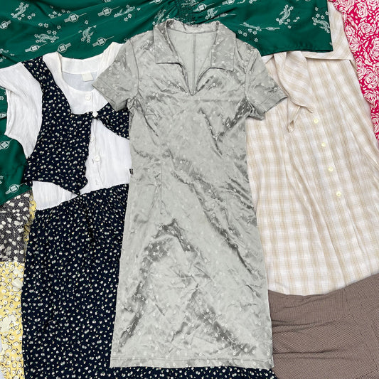 10KG Vintage Long Printed Dresses With Sleeve