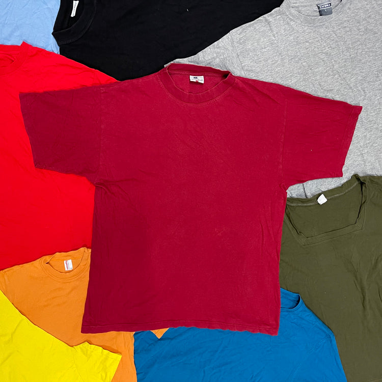 10KG Vintage Plain T-Shirt Mix