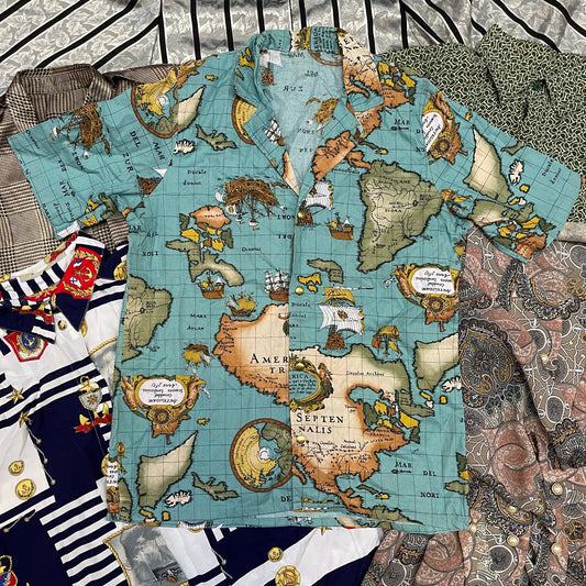 10KG Vintage Printed Shirts Mix