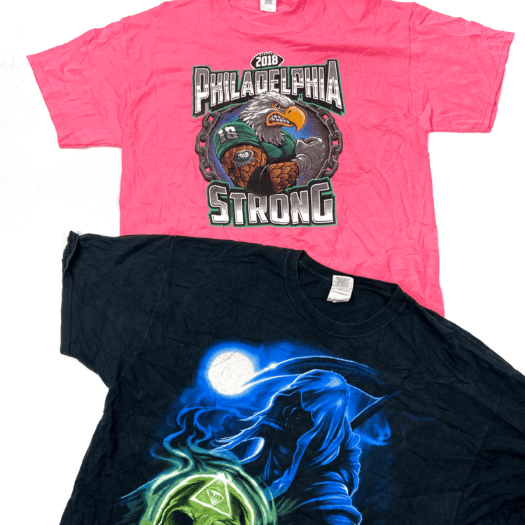 10KG Vintage Graphic Printed T-Shirts